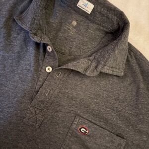johnnie-O Charcoal Gray UGA Polo Shirt
